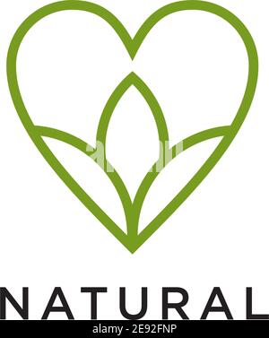 Nature leaf stamp icon logo design vector illustration template Stock ...