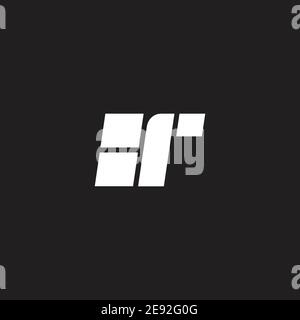 letter br abstract simple geometric flat logo vector Stock Vector