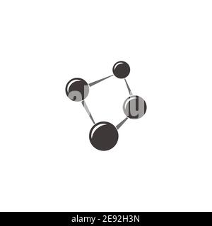 linked simple geometric cooperation symbol vector Stock Vector