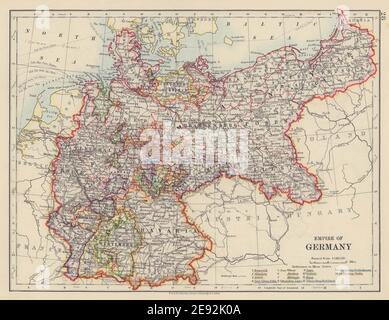 EMPIRE OF GERMANY. States. Prussia Bavaria Alsace Lorraine. JOHNSTON ...