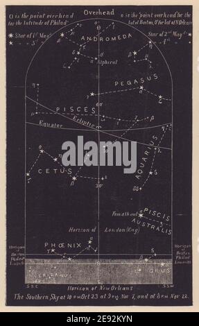 Southern night sky star chart November. Scorpio. Oct 23 Nov 22