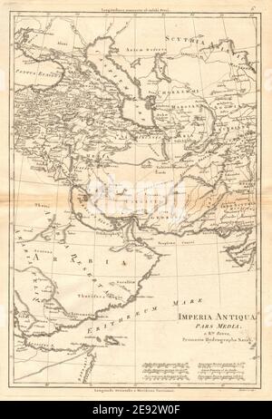 Old map of Middle East (the age of Ottoma empire) in excellent state of ...