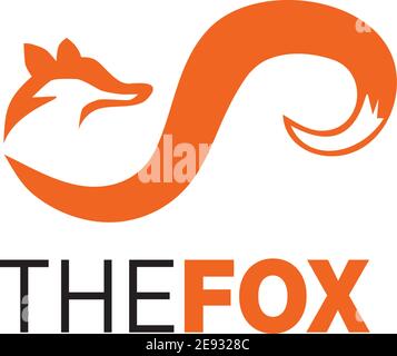 Fox logo design icon vector illustration template Stock Vector