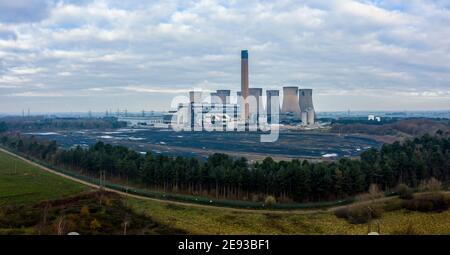 large coal fired power station in process of being decommissioned Stock Photo