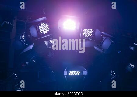 LED Light on mall roof. Stock Photo