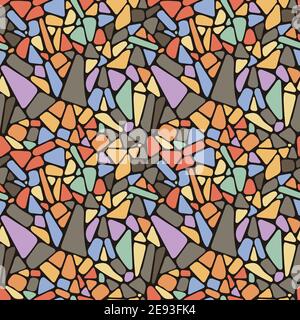 Seamless hand drawn coloring pattern. Creative endless background with ...