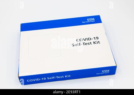 NHS Covid 19 self test kit, uk Stock Photo