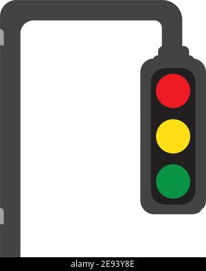 Traffic Light Icon Vector Design Template Traffic light signal - Vector icon Stock Vector
