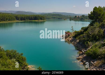 The Sichar reservoir in Ribesalbes, Castellon, Spain Stock Photo