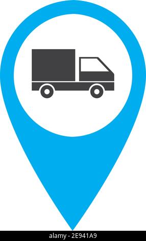 Transport buttons set with map Vector illustration transportation map point icon  transport pointers on map Stock Vector