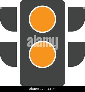 Traffic Light Icon Vector Design Template Traffic light signal - Vector icon Stock Vector
