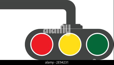 Traffic Light Icon Vector Design Template Traffic light signal - Vector icon Stock Vector