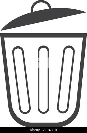trash can icon vector illustration Stock Vector