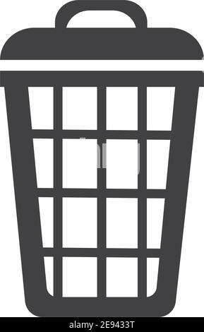 trash can icon vector illustration Stock Vector