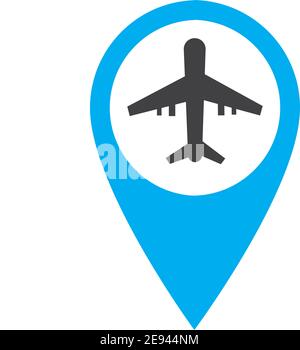 Transport buttons set with map Vector illustration transportation map point icon  transport pointers on map Stock Vector