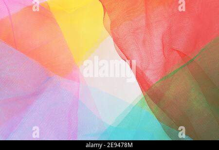 colorful fabric nylon background and texture Stock Photo