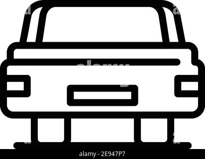 Car lid icon. Outline car lid vector icon for web design isolated on white background Stock Vector