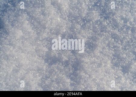 Abstract Background with Fresh Soft Snow Sparkling on the Sun Stock Photo