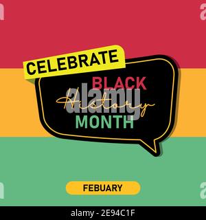 Black history month celebrate. vector illustration design graphic Black history month Stock Vector