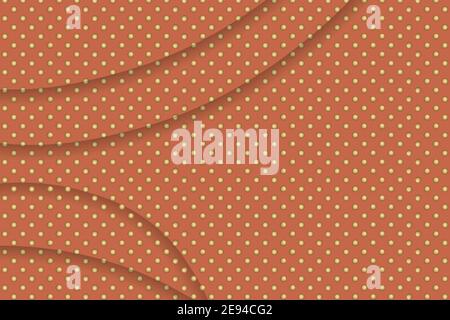 Beige vector abstract pattern with golden circles. Template design for business. Dotted background with colored spheres. Geometric points minimalistic Stock Vector