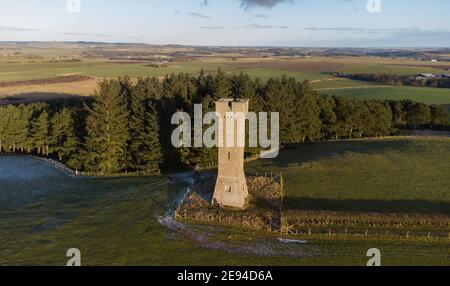 The Prop of Ythsie memorial tower on the Haddo Estate near Tarves ...