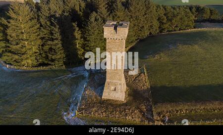 The Prop of Ythsie memorial tower on the Haddo Estate near Tarves ...