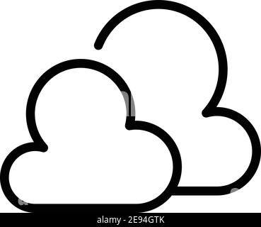 Rain and lightning white linear ui icon for dark theme Stock Vector ...