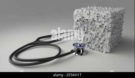 Healthcare Blockchain Technology Stock Photo