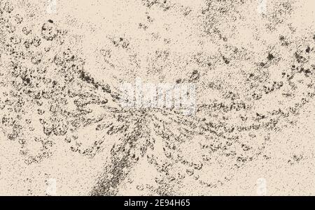 vector abstract ink drawing, graphite strokes on a white background, the image of a dragonfly Stock Vector