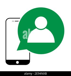 Add new concact icon for app, website. ui etc. Modern concept isolated on white background . Stock Vector
