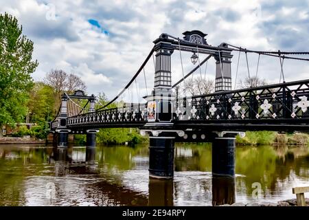 The Victorian Pedestrian Ferry Bridge Stapenhill Burton upon Trent