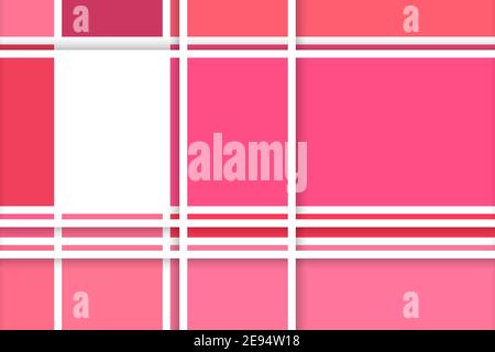 Abstract white background with colorful paper cut abstract geometric shapes. Design for poster, banner, card. 3D paper images with a subtle blend of Stock Vector