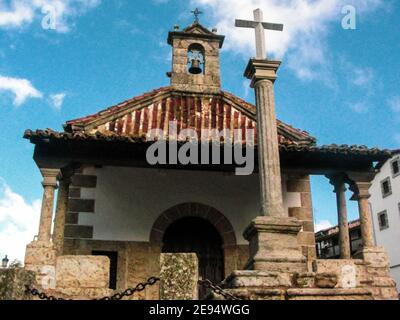Church of our Lady of the Assumption in Candelario, a village in Salamanca (Spain) Stock Photo
