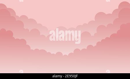 Ping clouds background vector illustration Stock Vector