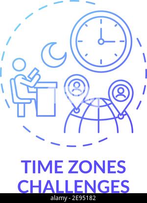 Time zones challenges concept icon Stock Vector Image & Art - Alamy