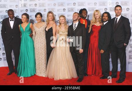 The cast of Lost pose in the pressroom during the 63rd Annual Golden Globe Awards at the Beverly Hilton in Los Angeles, CA, USA on January 16, 2006. Photo by Hahn-Khayat/ABACAPRESS.COM Stock Photo