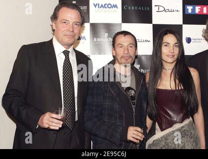 Florent Pagny and his wife Azucena attending the 25th International  Automobile Festival held at the Hotel des invalides, in Paris, France, on  February 04 2010. Photo by Nicolas Genin/ABACAPRESS.COM Stock Photo 