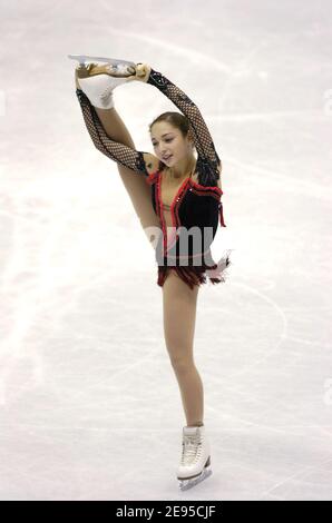 Elene Gedevanishvili of Gerogia competes on ladies short programm