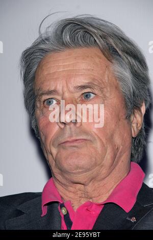 Legendary French actor Alain Delon attends the special screening of 'Le Samourai' at the Champollion cinema in Paris, France, on February 28, 2006. Photo by Denis Guignebourg/ABACAPRESS.COM Stock Photo