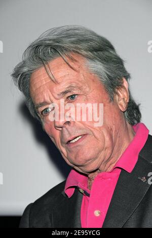 Legendary French actor Alain Delon attends the special screening of 'Le Samourai' at the Champollion cinema in Paris, France, on February 28, 2006. Photo by Denis Guignebourg/ABACAPRESS.COM Stock Photo