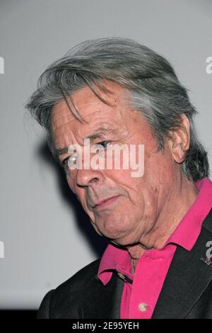 Legendary French actor Alain Delon attends the special screening of 'Le Samourai' at the Champollion cinema in Paris, France, on February 28, 2006. Photo by Denis Guignebourg/ABACAPRESS.COM Stock Photo