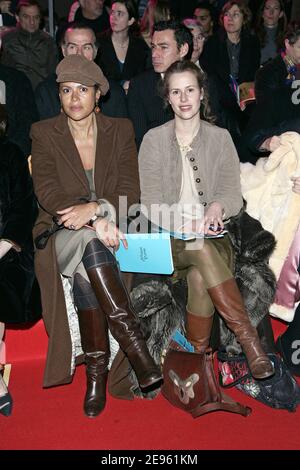 French singer Viktor Lazlo and French actress Florence Darel seated on the front row during Christian Lacroix's Fall-Winter 2006-2007 Ready-to-Wear fashion show in Paris, France, on March 3, 2006. Photo by Orban-Taamallah-Zabulon/ABACAPRESS.COM Stock Photo