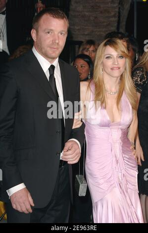 Madonna and her husband Guy Ritchie arriving at the 2006 Vanity Fair Oscar Party held at Morton's in Los Angeles, CA, USA on March 5, 2006. Photo by Hahn-Khayat-Nebinger/ABACAPRESS.COM Stock Photo