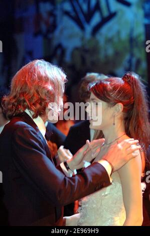 Princess Caroline of Monaco's son Andrea Casiraghi opens the ball with his sister Charlotte Casiraghi, wearing Chanel, at the Rose Ball 2006 held at The Monte-Carlo Sporting Club, on March 25, 2006 in Monaco. Photo by Pool/ABACAPRESS.COM Stock Photo