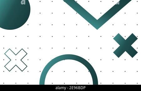 Modern geometric abstract background - circles. Business or technology presentation design template, brochure or flyer pattern, or geometric web Stock Vector