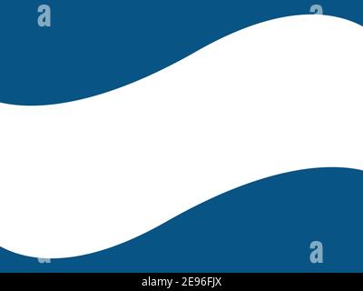 Abstract background, blue waves, flat design, copy space, vector, wavy elements for presentation, template Stock Vector