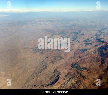 Aerial views in northern Ethiopia. Stock Photo