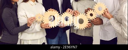 Teamwork, partnership, international cooperation concept Stock Photo