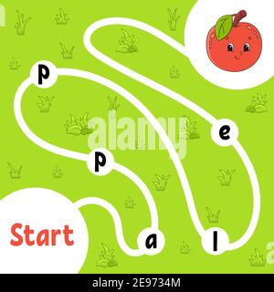 P is for Pear Poster - Kids Puzzles and Games