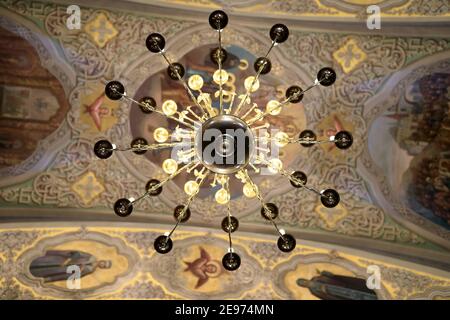 Ceiling of Annunciation Cathedral in Kazan Kremlin, Russia Stock Photo